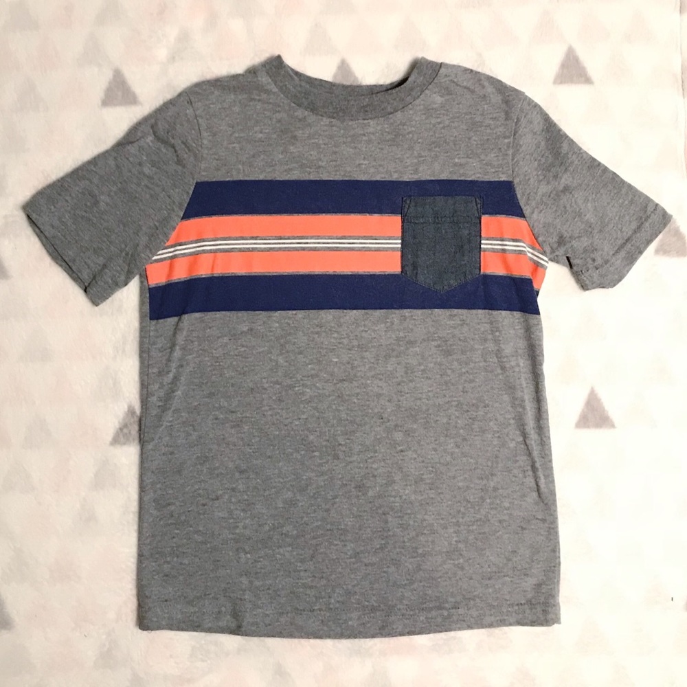 Boys striped chest t-shirt size 7